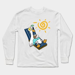 Tanning Doo Doo duck Long Sleeve T-Shirt